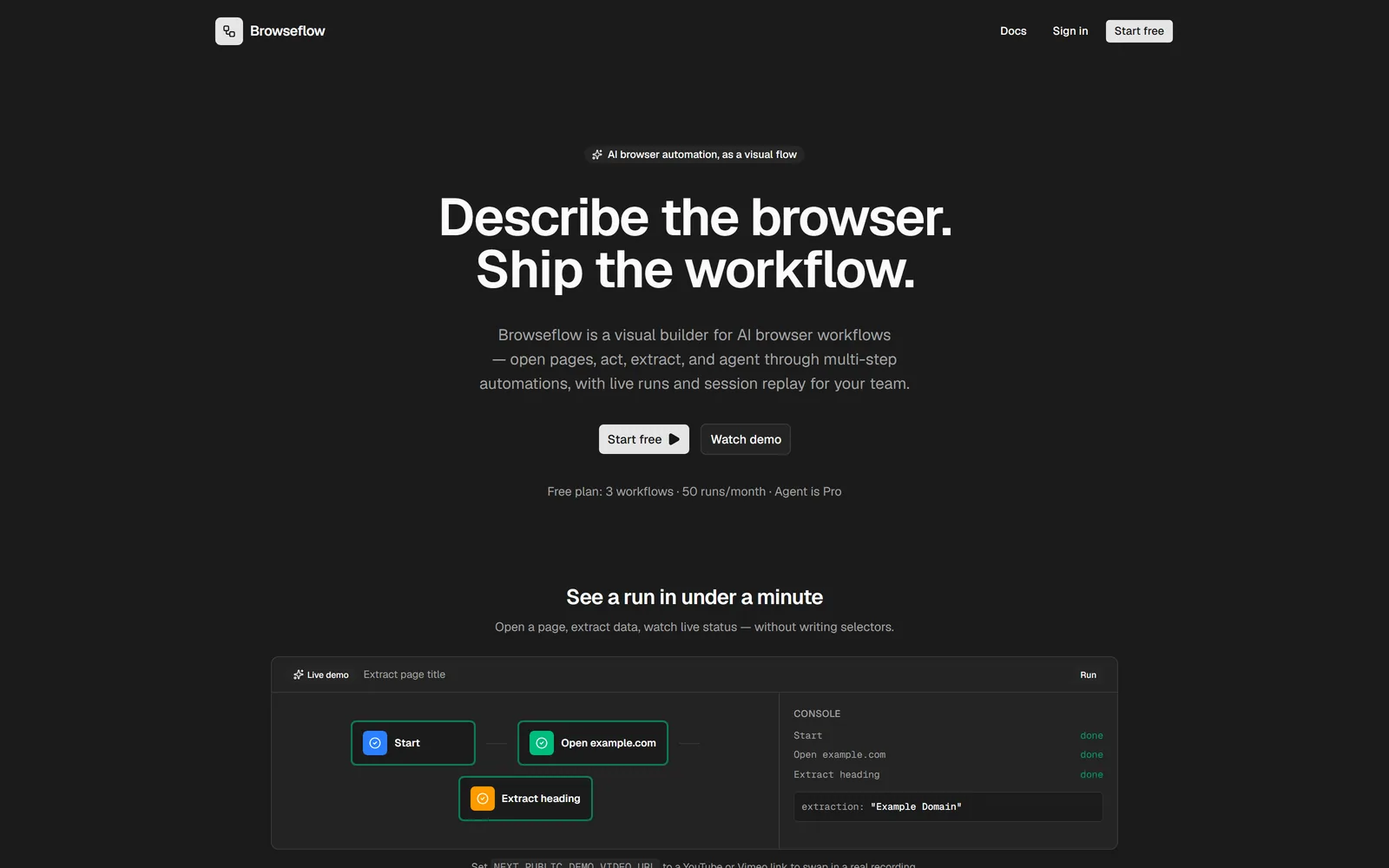 Browseflow — AI Browser Workflow Builder