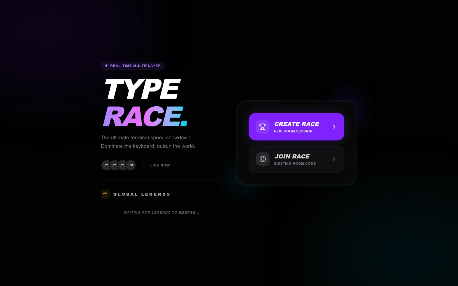 TypeRace — Real-Time Multiplayer Typing Racer